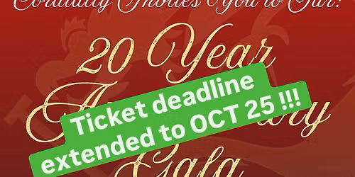 TBDBC\u2019s 20th Anniversary Gala!!!