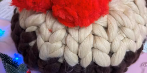 Finger Knitted Christmas Pudding Workshop