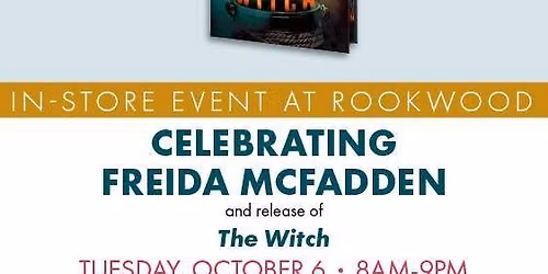 Celebrating Freida McFadden and the Launch of The Witch