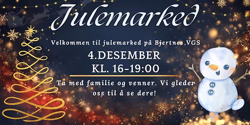 Julemarked p\u00e5 Bjertnes VGS