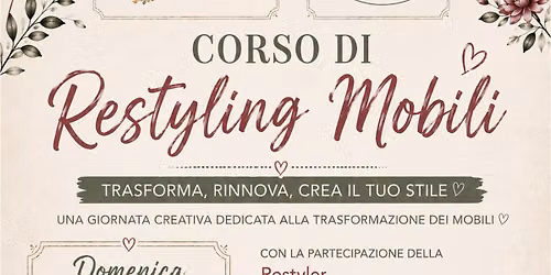 Corso RESTYLING MOBILI con TIZIANA MACRI'