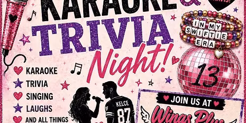 Taylor Swift and Travis Kelce Trivia and Karaoke 