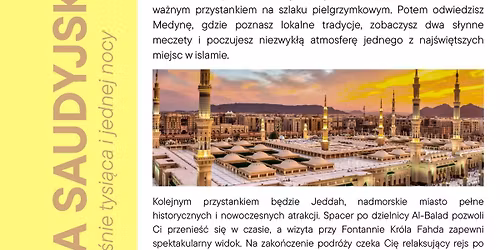 ARABIA SAUDYJSKA Ba\u015bnie tysi\u0105ca i jednej nocy