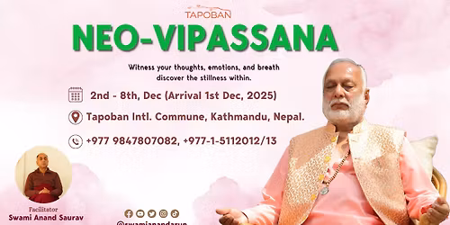 7 Days Neo-Vipassana Meditation Retreat