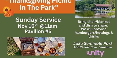 "Thanksgiving Picnic In The Park" Sunday Service
