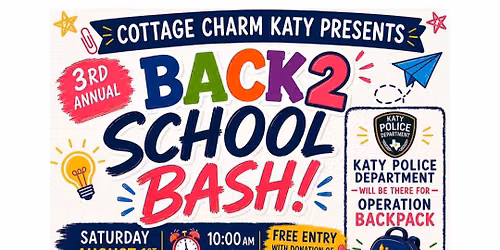 Adoption Event & Back 2 School Bash 