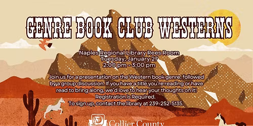 Genre Book Club Westerns at Naples Regional Library