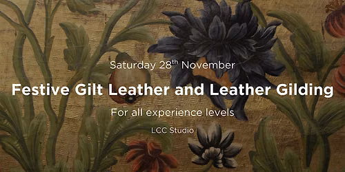Festive Gilt Leather and Leather Gilding Workshop