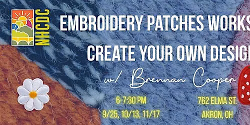 Embroidery Patches Workshop: Create Your Own Design (Maker House Workshop)