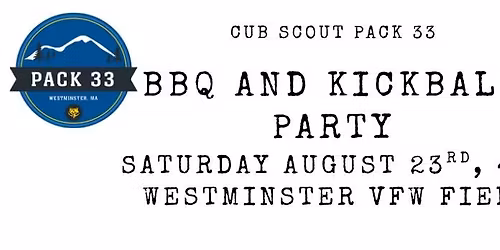Cub Scout Kickball and BBQ