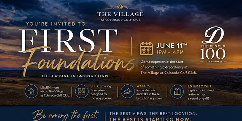 First Foundations - The Village at Colorado Golf Club