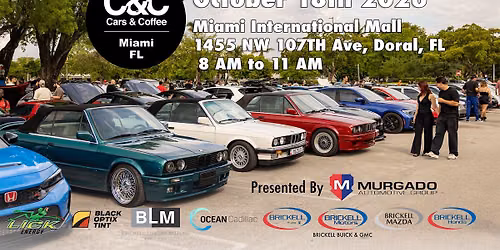 Cars and Coffee Miami October 18th 2026