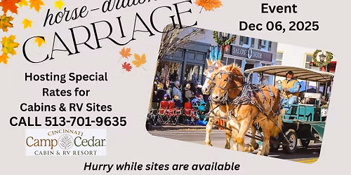 Horse-Drawn Carriage Special Rates!  Book Now