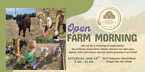 Open Farm Morning at Lupine Community School 