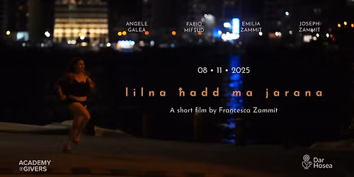 \u2018lilna \u0127add ma jarana\u2019 Short Film Screening & Panel Discussion