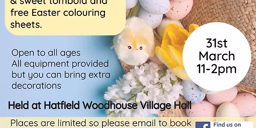 FREE Easter Bonnet & basket workshop