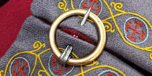 Embroidery with Historia Normannis