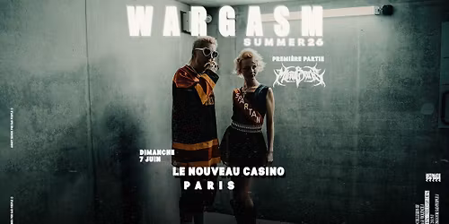 WARGASM | Nouveau Casino, Paris - 7 juin 2026