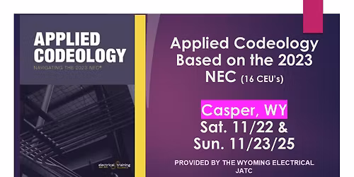 Applied Codeology CEU Course - Casper, WY 