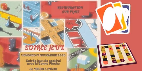 Soir\u00e9e Jeux avec la Bonne Pioche