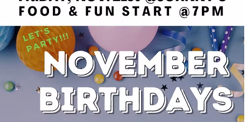 November Birthdays Party @Boston Johnny's - Friday, November 21st