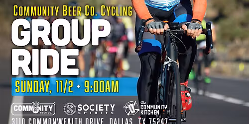 Community Beer Cycling Group Ride - 11\/2