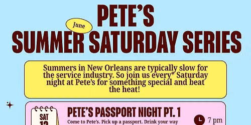 Summer Saturday Series