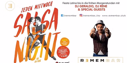 \ud83d\udd25Fiesta Latina - Salsa Night in der Remembar\ud83d\udd25