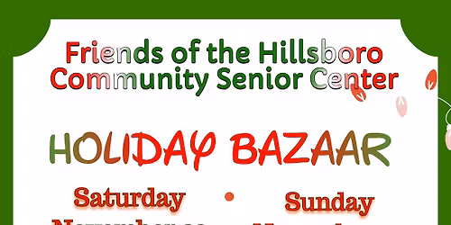 Annual Hillsboro Senior Center Holiday Bazaar