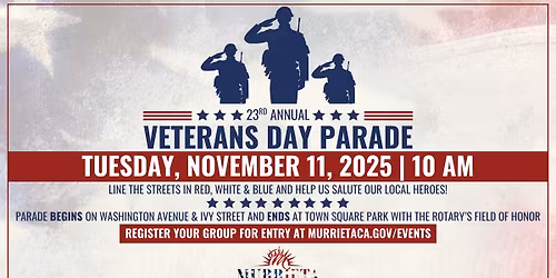 2025 Murrieta Veterans Day Parade