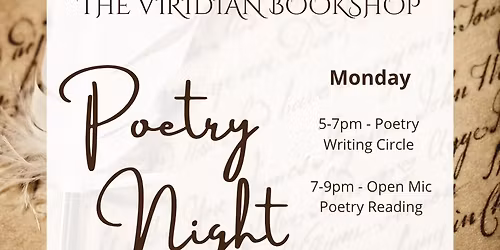 FREE - Poetry Night - Open Mic