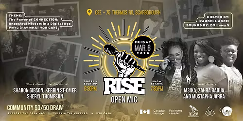 R.I.S.E Open Mic Night - THE POWER OF CONNECTION