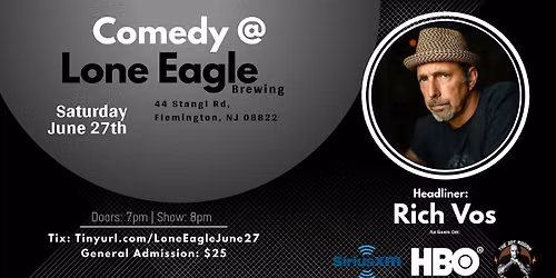 Comedy at Lone Eagle Brewing with Rich Vos!