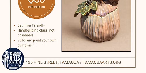 Two-Day Hand Building Workshop: Pumpkin Jar