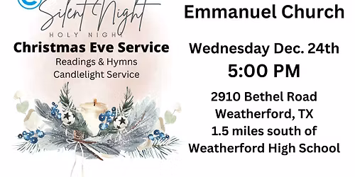Christmas Eve Candlelight - Readings & Hymns