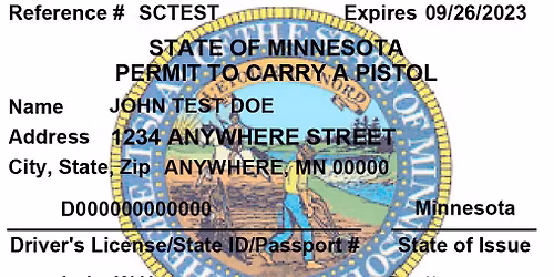 MN Multi State Permit to Carry RENEWAL ONLY class