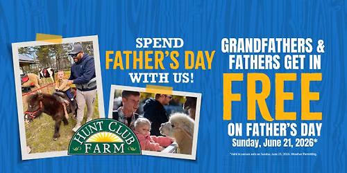 \ud83d\udc68\u200d\ud83d\udc67\u200d\ud83d\udc66 Celebrate Father\u2019s Day at Hunt Club Farm! \ud83d\udc10\ud83d\udc99