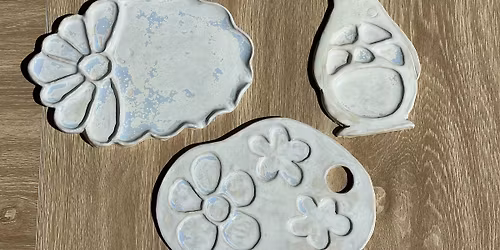 Ceramic Paint Palette Pottery Class- Beginner Ceramics Workshop