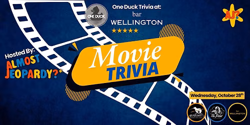 Movie Trivia Hosted by Almost Jeopardy at Bar Wellington!