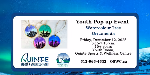 Youth Pop up Event: Watercolour Tree Ornaments