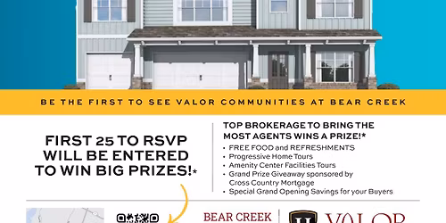 VIP Agent Invitation for Bear Creek Grand Opening