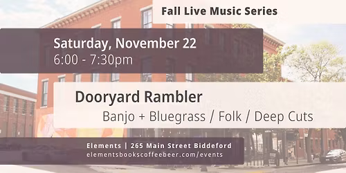Live Music with Dooryard Rambler