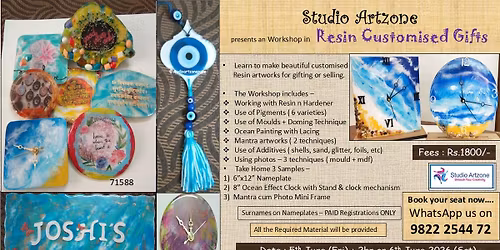 Resin Customised Gifts Making Workshop