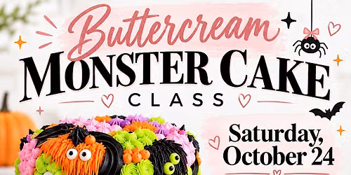 Buttercream Monster Cake Class