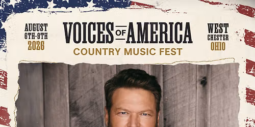 Voices of America Country Music Fest: Blake Shelton - 4 Day Pass