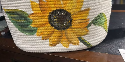 Sunflower basket