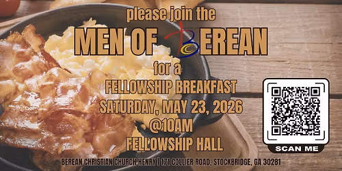MEN OF BEREAN FELLOWSHIP BREAKFAST