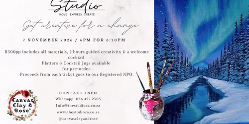 Sip & Paint with Canvas, Clay & Rose'