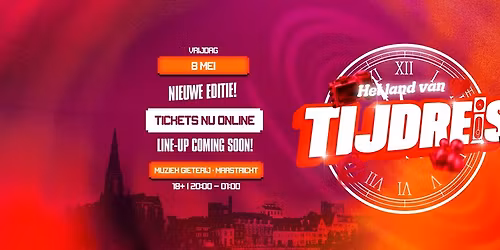 Tijdreis Tour 2026 - Muziekgieterij Maastricht