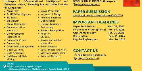 6th International Conference on Innovations in Computational Intelligence and Computer Vision